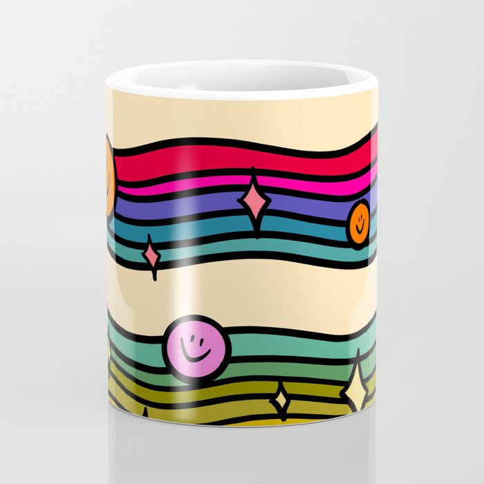 Smiley Print Coffee Mug Gallery Image 4