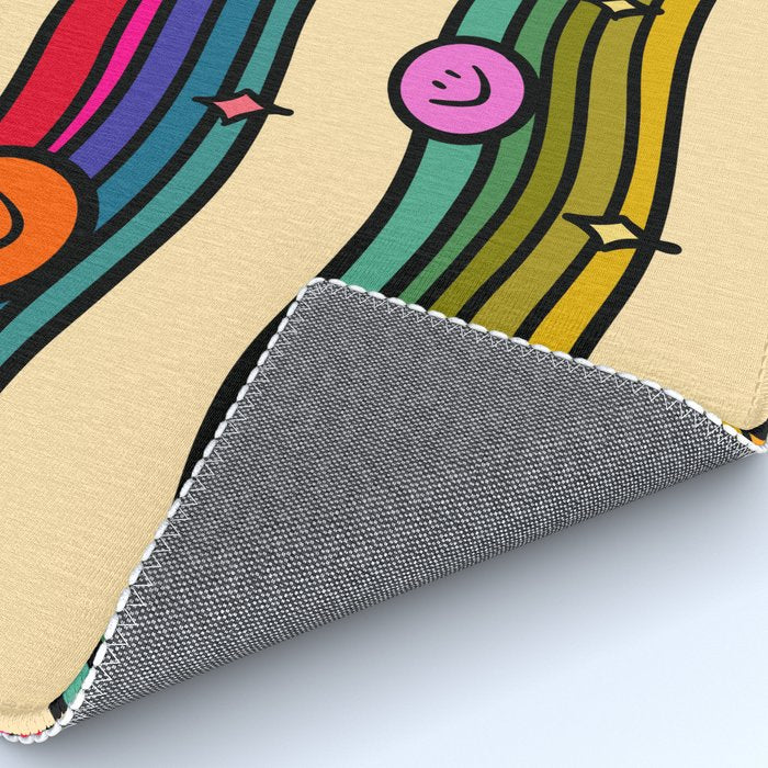 Smiley Print Rug Gallery Image 4