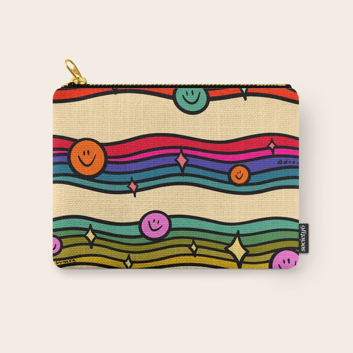 Smiley Print Carry All Pouch Gallery Image 1