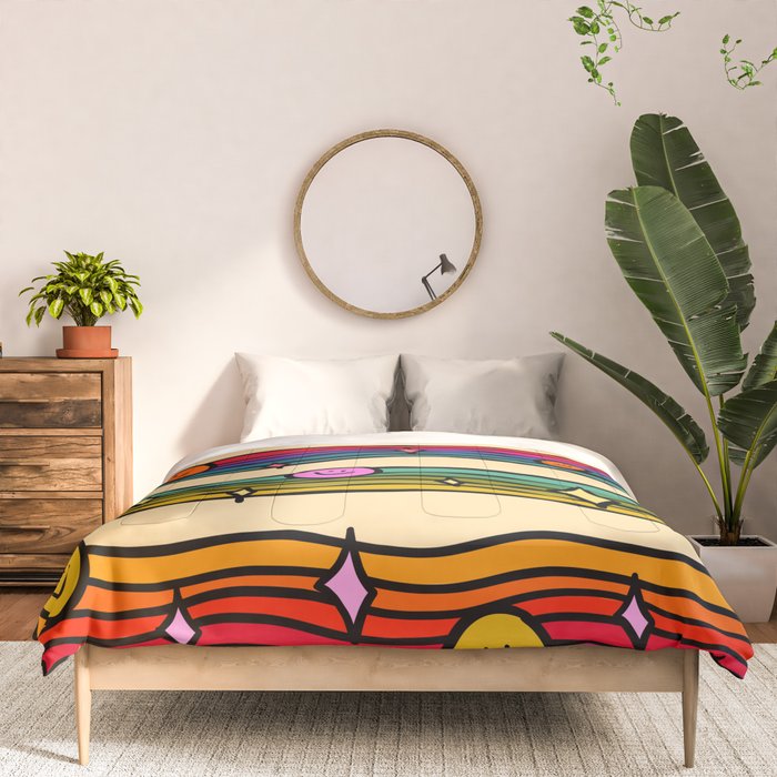 Smiley Print Comforter Gallery Image 3