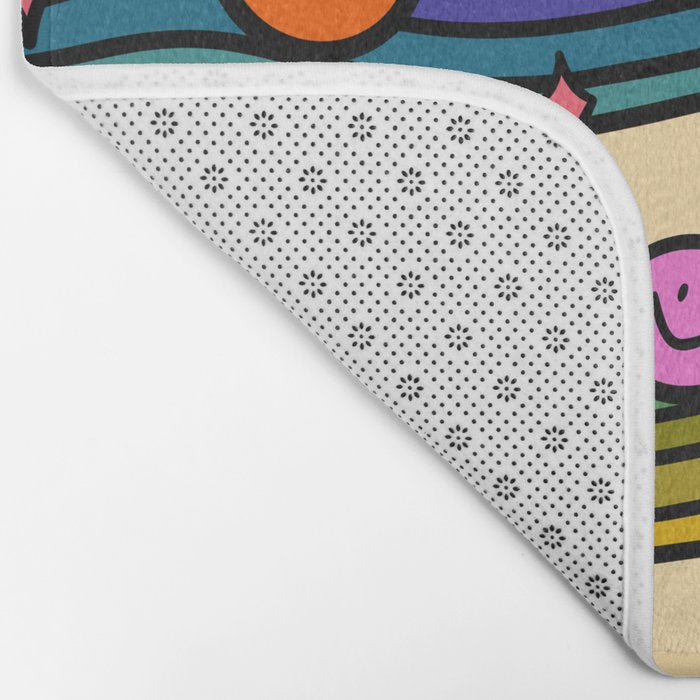 Smiley Print Bath Mat Gallery Image 2