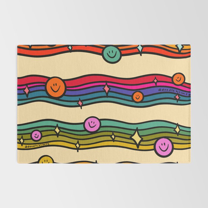 Smiley Print Rug Gallery Image 2