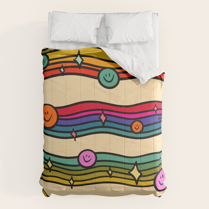 Smiley Print Comforter Gallery Image 6