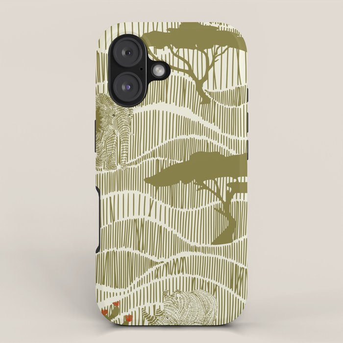 Wildlife Safari Savannah moss iPhone Case Gallery Image 1