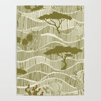 Wildlife Safari Savannah moss Poster Gallery Image 4
