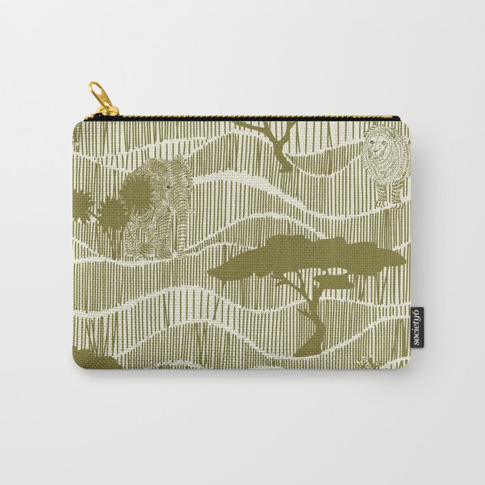 Wildlife Safari Savannah moss Carry All Pouch Gallery Image 1