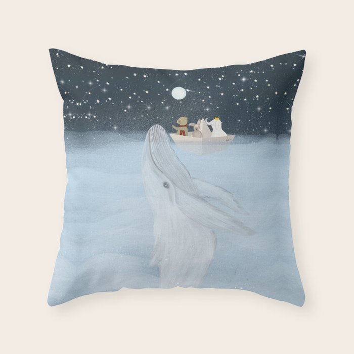 the white whale Throw Pillow Gallery Image 6