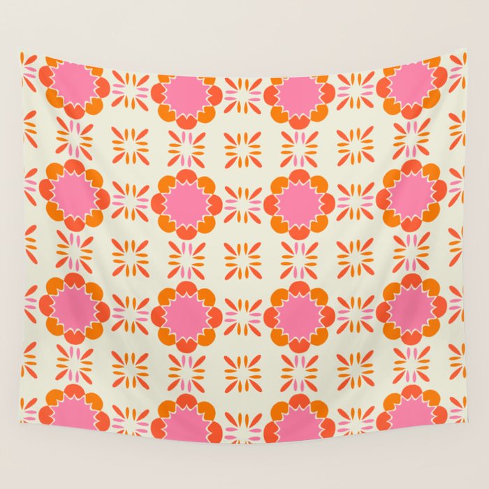 Sixties Tile Wall Tapestry Gallery Image 4