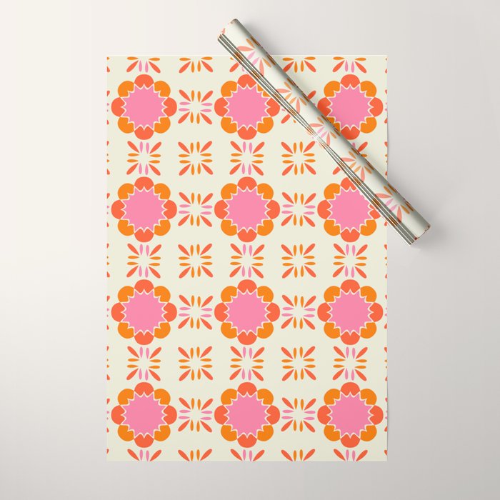 Sixties Tile Wrapping Paper Gallery Image 1