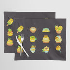 Sweet Lemon frog - dark Placemat Gallery Image 1