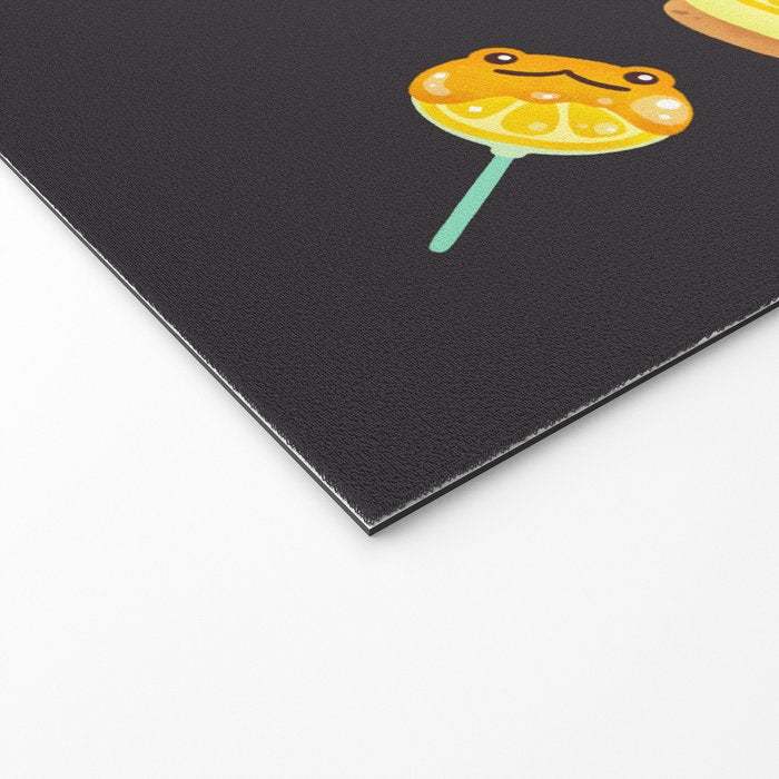 Sweet Lemon frog - dark Welcome Mat Gallery Image 2