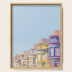 Haight Ashbury Victorian Houses - San Francisco Photography Serving Tray Gallery Image 1