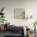 Haight Ashbury Victorian Houses - San Francisco Photography Wood Wall Art Gallery Image 2
