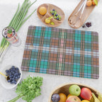 Earthy Tartan Elegance Cutting Board Gallery Image 2