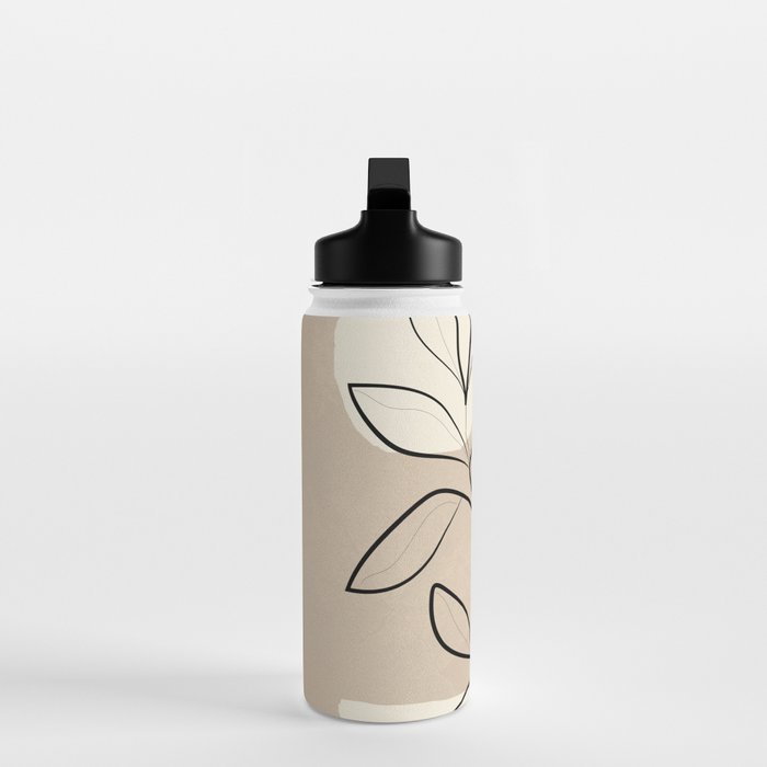 Abstract Minimal Plant 7 Water Bottle Gallery Image 3