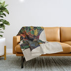 bison bone beige Throw Blanket Gallery Image 1