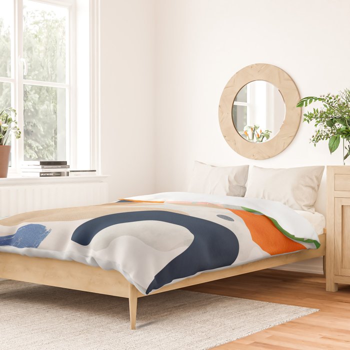 minimal shapes abstract 2 Duvet Cover Gallery Image 2