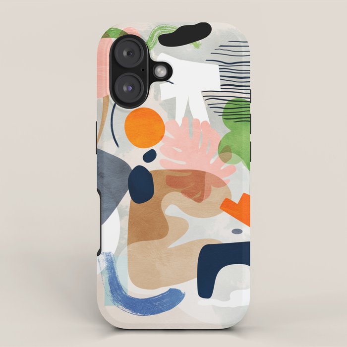 minimal shapes abstract 2 iPhone Case Gallery Image 1