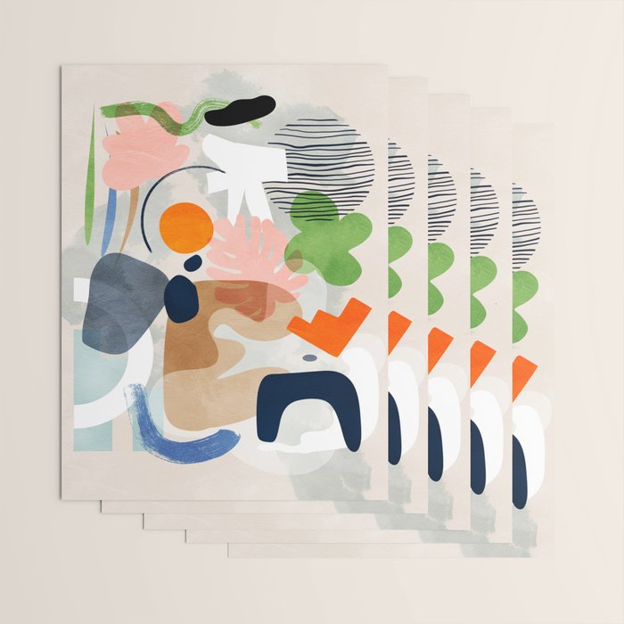 minimal shapes abstract 2 Wrapping Paper Gallery Image 3