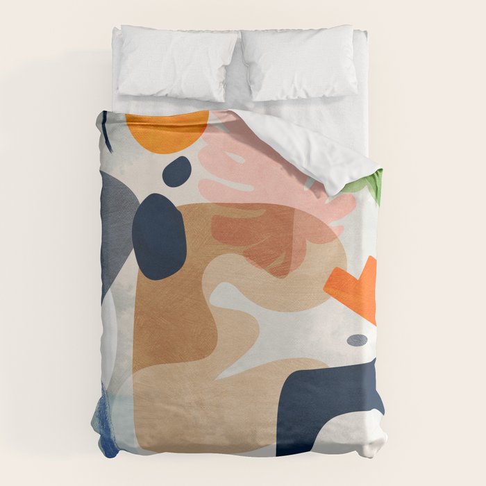 minimal shapes abstract 2 Duvet Cover Gallery Image 1
