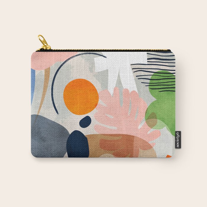 minimal shapes abstract 2 Carry All Pouch Gallery Image 1
