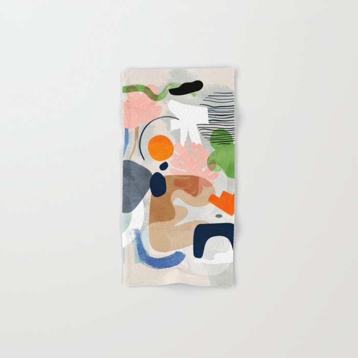 minimal shapes abstract 2 Bath Towel Gallery Image 1