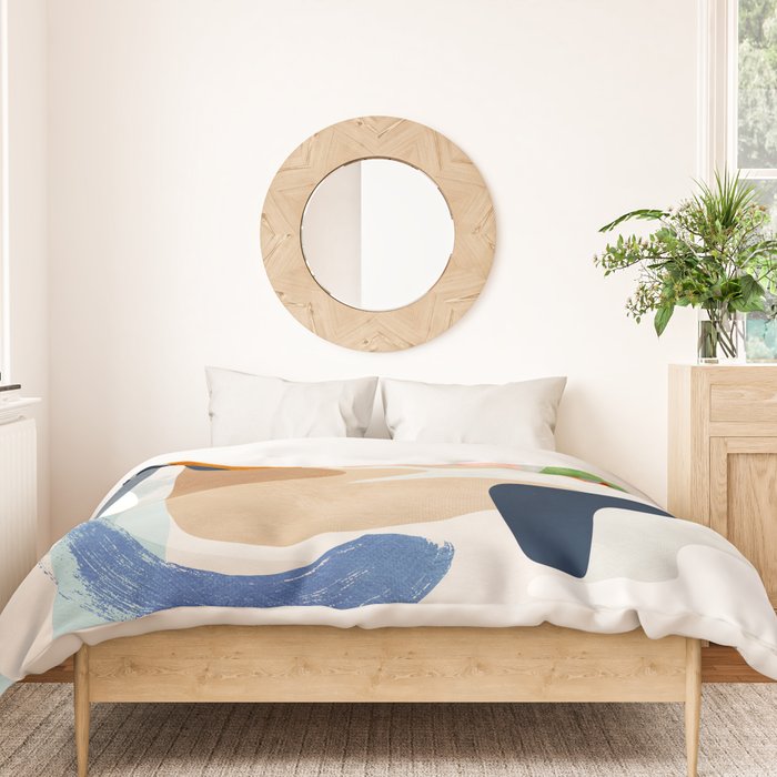 minimal shapes abstract 2 Duvet Cover Gallery Image 3