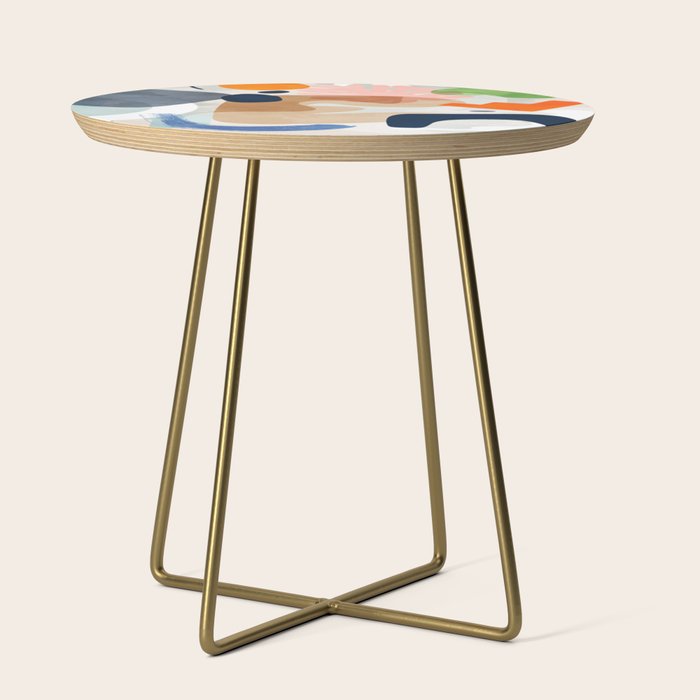minimal shapes abstract 2 Side Table Gallery Image 1