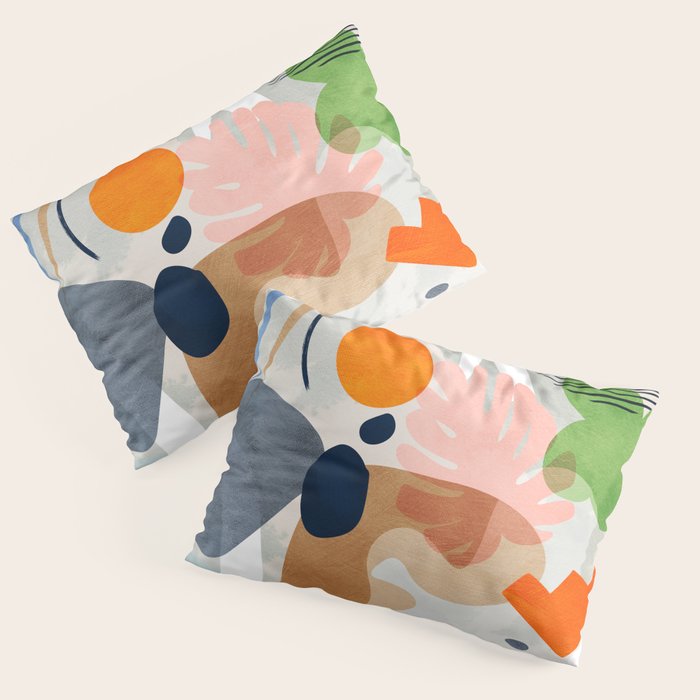 minimal shapes abstract 2 Pillow Sham Gallery Image 1