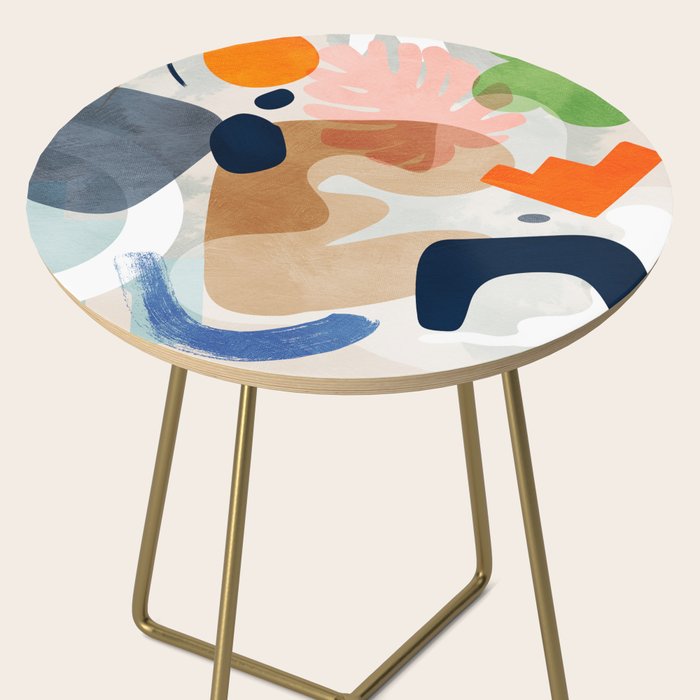 minimal shapes abstract 2 Side Table Gallery Image 2
