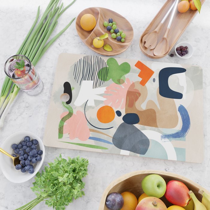 minimal shapes abstract 2 Cutting Board Gallery Image 2