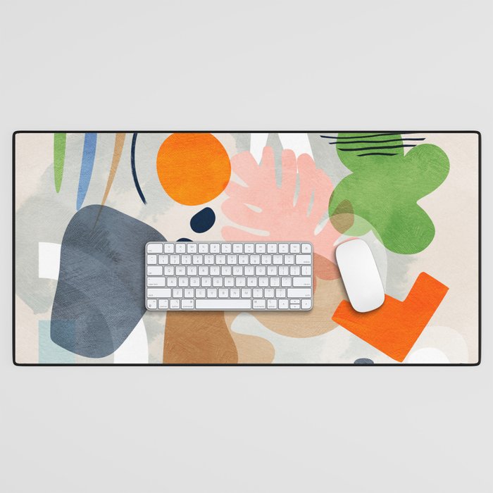 minimal shapes abstract 2 Desk Mat Gallery Image 1