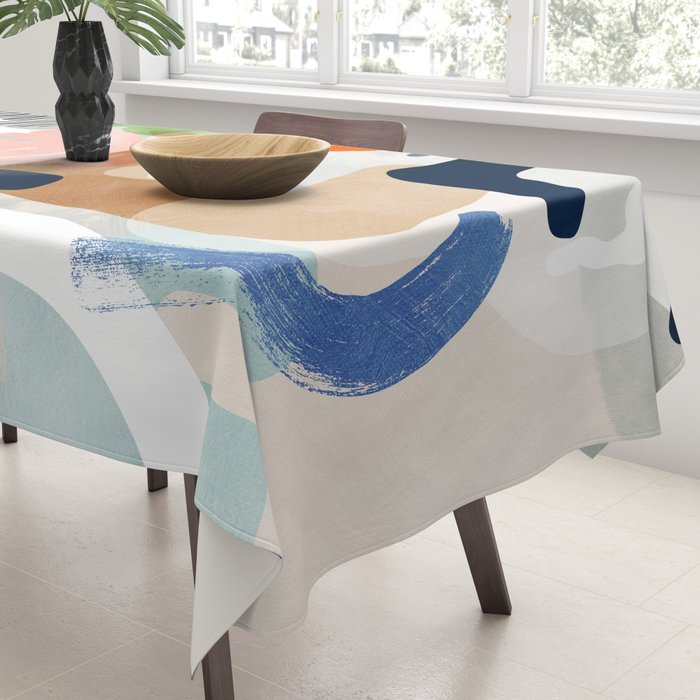 minimal shapes abstract 2 Tablecloth Gallery Image 3