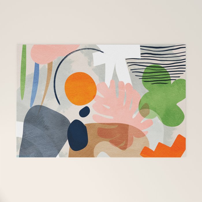 minimal shapes abstract 2 Welcome Mat Gallery Image 1