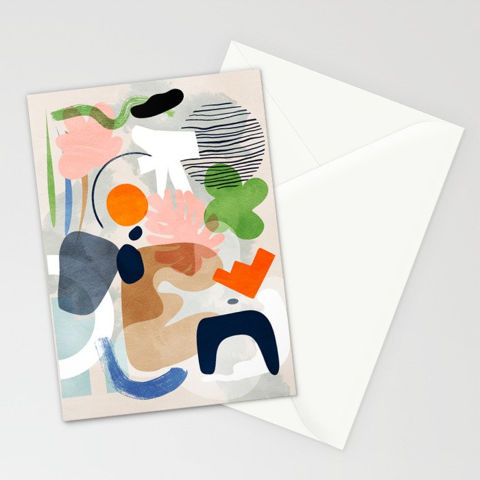 minimal shapes abstract 2 Stationery Card Gallery Image 2