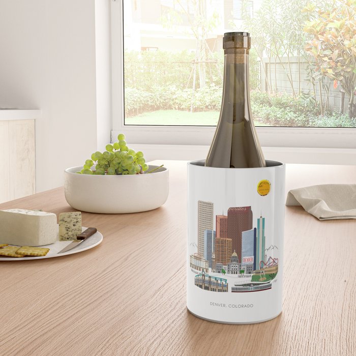 Denver Skyline Wine Chiller Gallery Image 4