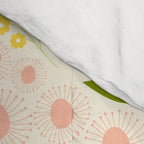 Peach pink flowers pattern Comforter Gallery Image 4