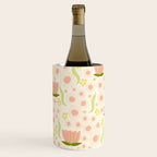 Peach pink flowers pattern Wine Chiller Gallery Image 2