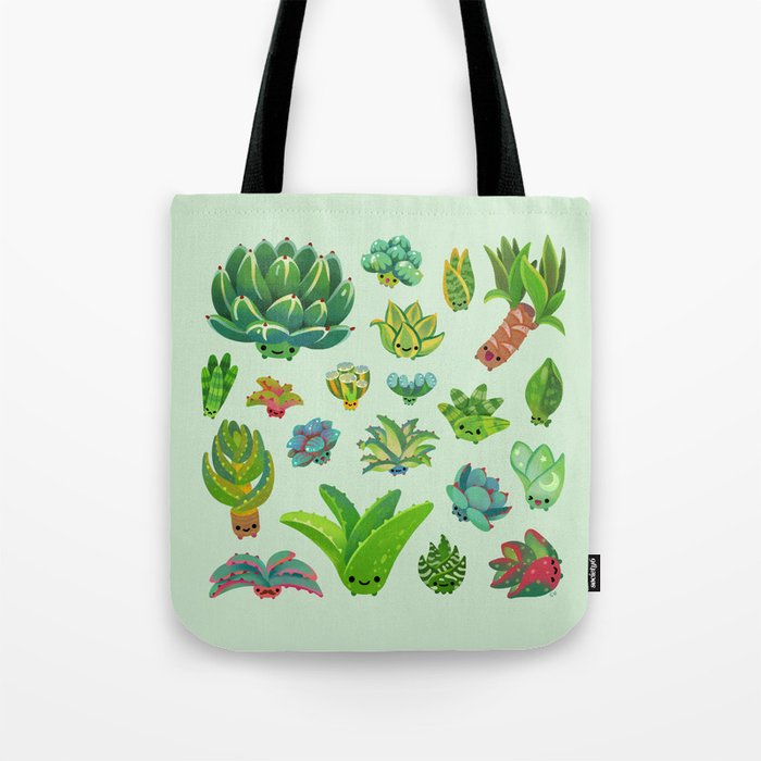 Baby succulent 1 - light Tote Bag Gallery Image 1