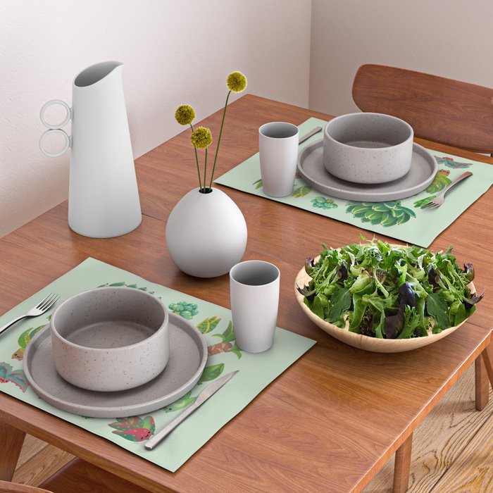 Baby succulent 1 - light Placemat Gallery Image 2