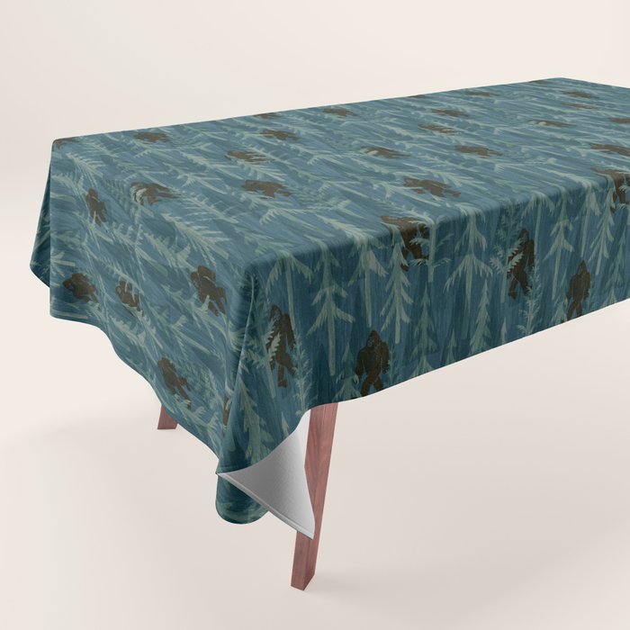 Subtle Sasquatch - Spruce Tablecloth Gallery Image 1
