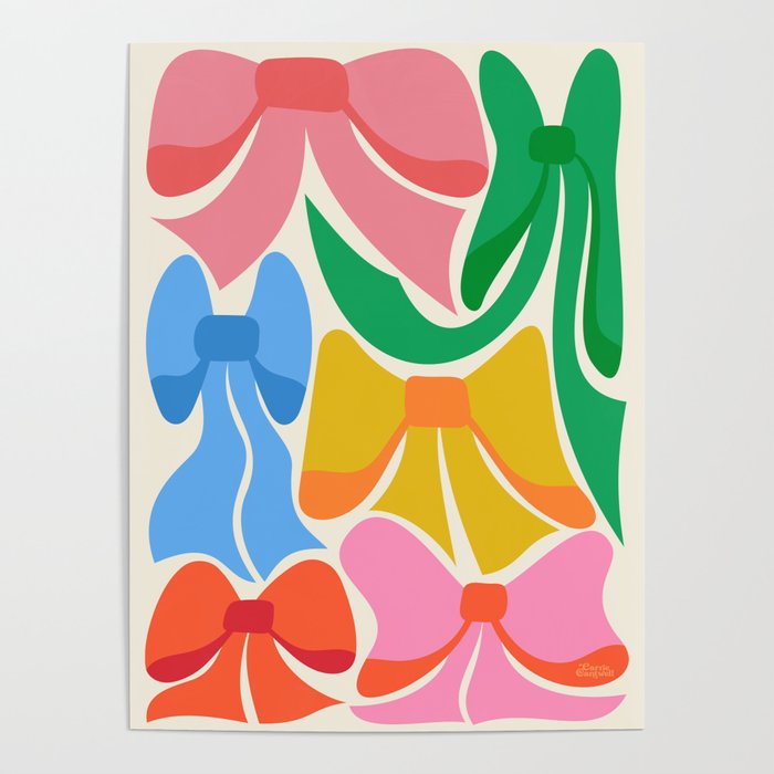 RainBows - Bright Multi Retro Rainbow Bows Poster Gallery Image 4