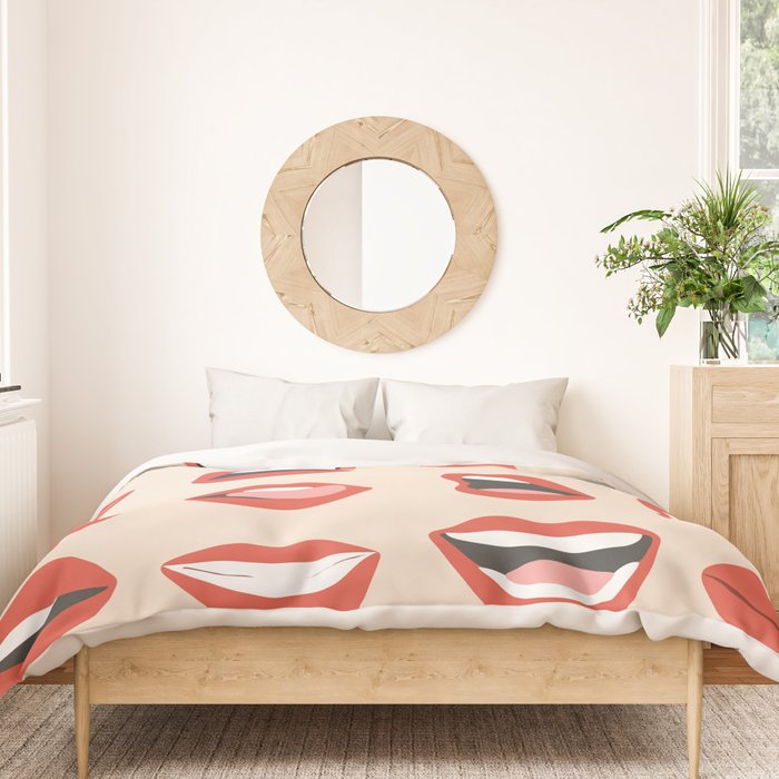 Lips III Duvet Cover Gallery Image 3