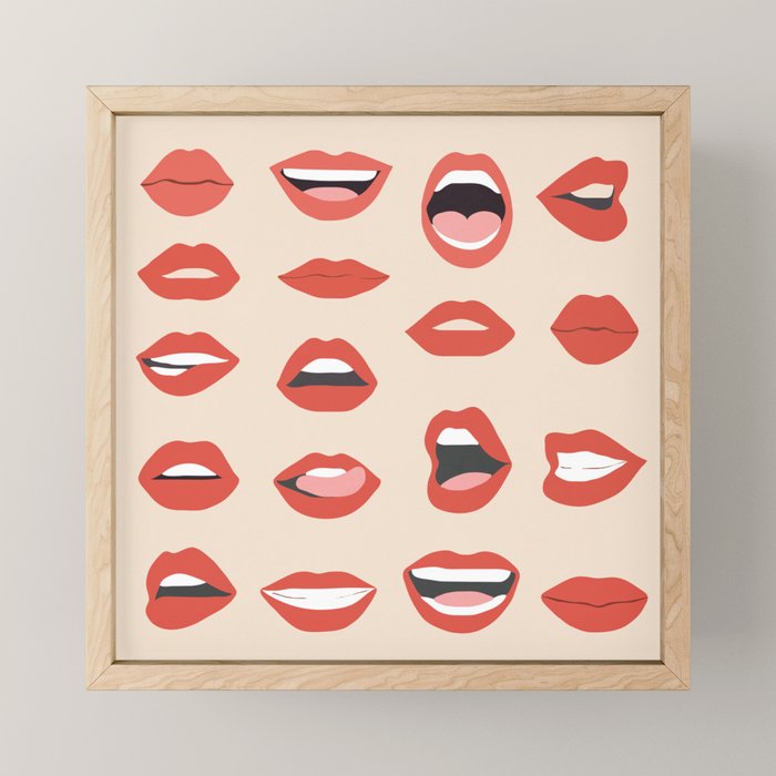 Lips III Mini Art Print Gallery Image 1