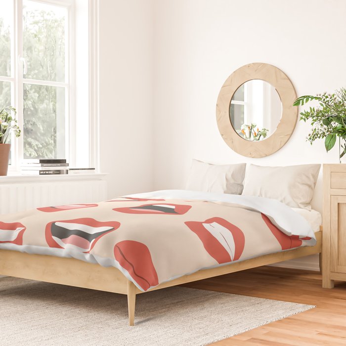 Lips III Duvet Cover Gallery Image 2