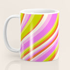 Wavy Stripes XVIII - Y2K Pink and Green Coffee Mug Gallery Image 3
