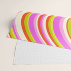 Wavy Stripes XVIII - Y2K Pink and Green Wrapping Paper Gallery Image 2