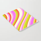 Wavy Stripes XVIII - Y2K Pink and Green Notebook Gallery Image 2