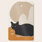 Minimal Abstract Art Cat 3 Cutting Board Gallery Image 1