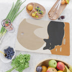 Minimal Abstract Art Cat 3 Cutting Board Gallery Image 2